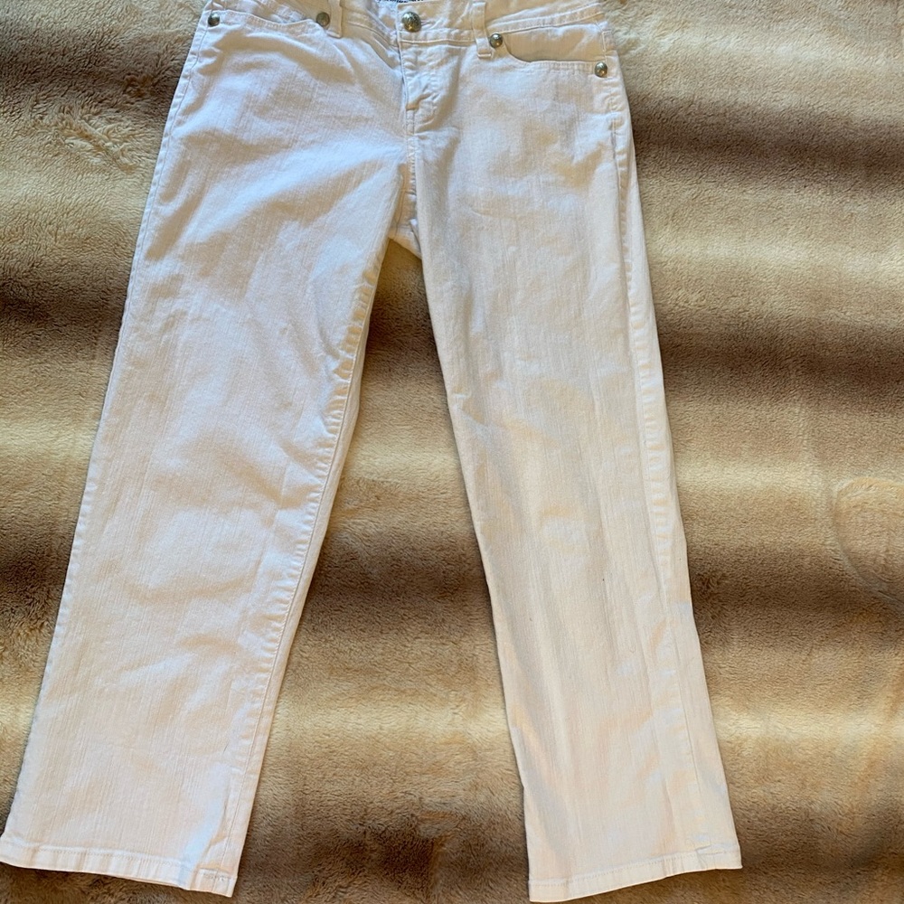 STYLE & CO Premium Denim Blingy White Jeans -Sz 6